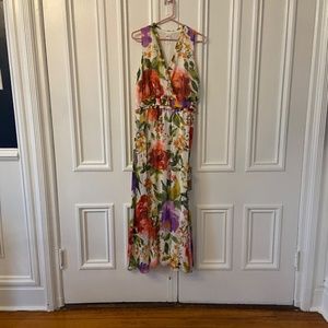London Times Floral multicolored maxi dress sz 12